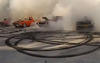 Huge Seven Car Burnout