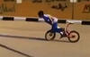 Biggest Ken Block Fan Rides A Bicycle
