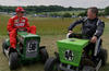 Lawnmower Race: Kimi Raikkonen vs Martin Brundle vs Johnny Herbert vs Anthony Davidson