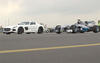 Mercedes SLS AMG Black vs Petronas F1 Car