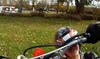 Motorciclyst Hooks Another Rider By Helmet
