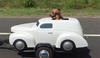 Petrolhead Dog Enjoys Classic Car Trailer Ride
