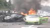 Three Lamborghinis On Fire
