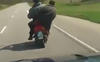 Two Drunk Russians On A Scooter