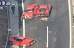 14 Supercars Crash In Japan