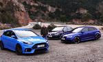 2016 Ford Focus RS vs Audi RS3 vs Volkswagen Golf R