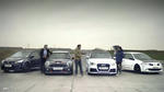 Audi A1 quattro vs Ford Focus RS500 vs Renault Megane R26.R vs Mini JCW GP