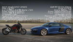 Audi R8 V10 Plus vs Ducati Diavel
