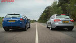 Audi RS4 Avant vs Vauxhall VXR8 Tourer