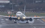 Commercial Airplane Rough Turbulence Landing