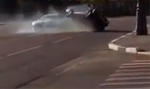 Drifting Audi R8 Rolls Over Lada