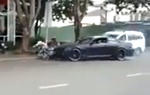 Drifting BMW M6 Hits Cyclist