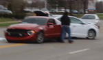 Ford Mustang Tries To Show Off. Crashes