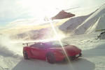 Helicopter vs Lamborghini Gallardo Super Trofeo Stradale