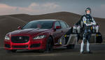 Jaguar XJR Races Jetman In Dubai