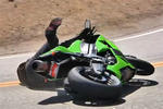 Kawasaki ZX6R Bites The Dust on Mulholland