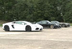 Lamborghini Aventador vs Porsche 911 GT2 RS vs Mercedes SLS AMG