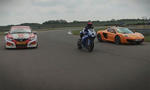 McLaren MP4 12C vs Honda Civic BTCC vs Honda Fireblade