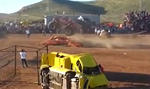 Monster Truck Loses Control. Ploughs Into Crowd