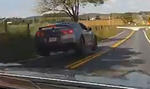 Nissan GT R Goes Airborne, Crashes