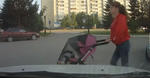 Oblivious Moms Ignore Traffic