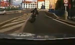 Police Chases Biker In Prague