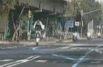 Police Motorcyclist vs Speed Bump