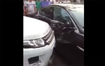 Range Rover Repeatedly Crashes Into Jaguar In Dispute Over Money