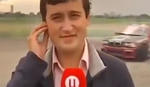 Reporter Hit By Drifter During Broadcast