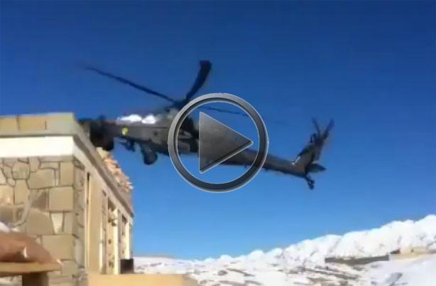 Apache Helicopter Crashes In The Mountains