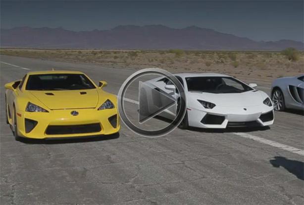 Lamborghini Aventador vs Bugatti Veyron vs Lexus LFA vs ...